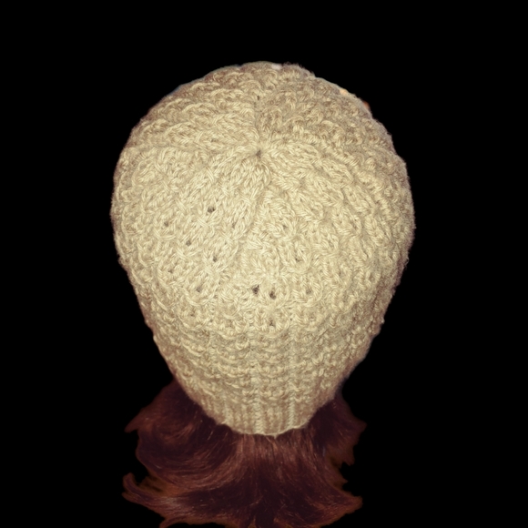 Handmade Beanie 100% Merino Wool 70" Long Cable Pattern Knitted - Picture 7 of 11